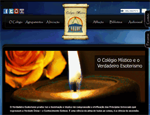 Tablet Screenshot of colegiomistico.com.br